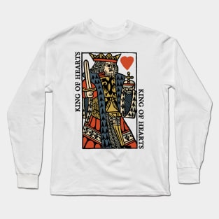 Classic Character of Playing Card King of Hearts Long Sleeve T-Shirt